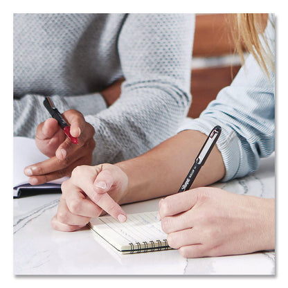 Sharpie® Roller Professional Design Rollerball Pen, Stick, Fine 0.5 mm, Black Ink, Black Barrel, 8/Pack (SAN2116307)