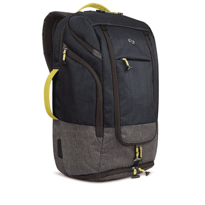 Solo Everyday Max Recycled Backpack, Fits Device Up to 17.3", 13 x 8 x 21, Navy Blue/Gray (USLACV7324)