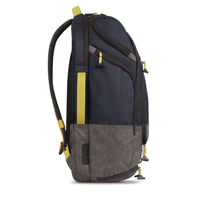 Solo Everyday Max Recycled Backpack, Fits Device Up to 17.3", 13 x 8 x 21, Navy Blue/Gray (USLACV7324)