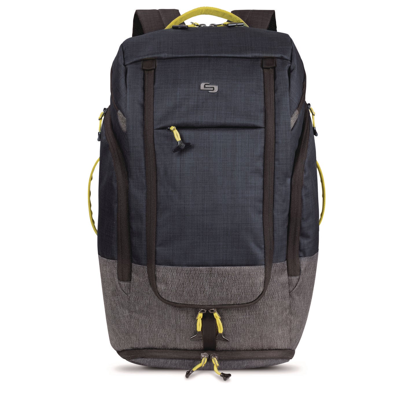 Solo Everyday Max Recycled Backpack, Fits Device Up to 17.3", 13 x 8 x 21, Navy Blue/Gray (USLACV7324)
