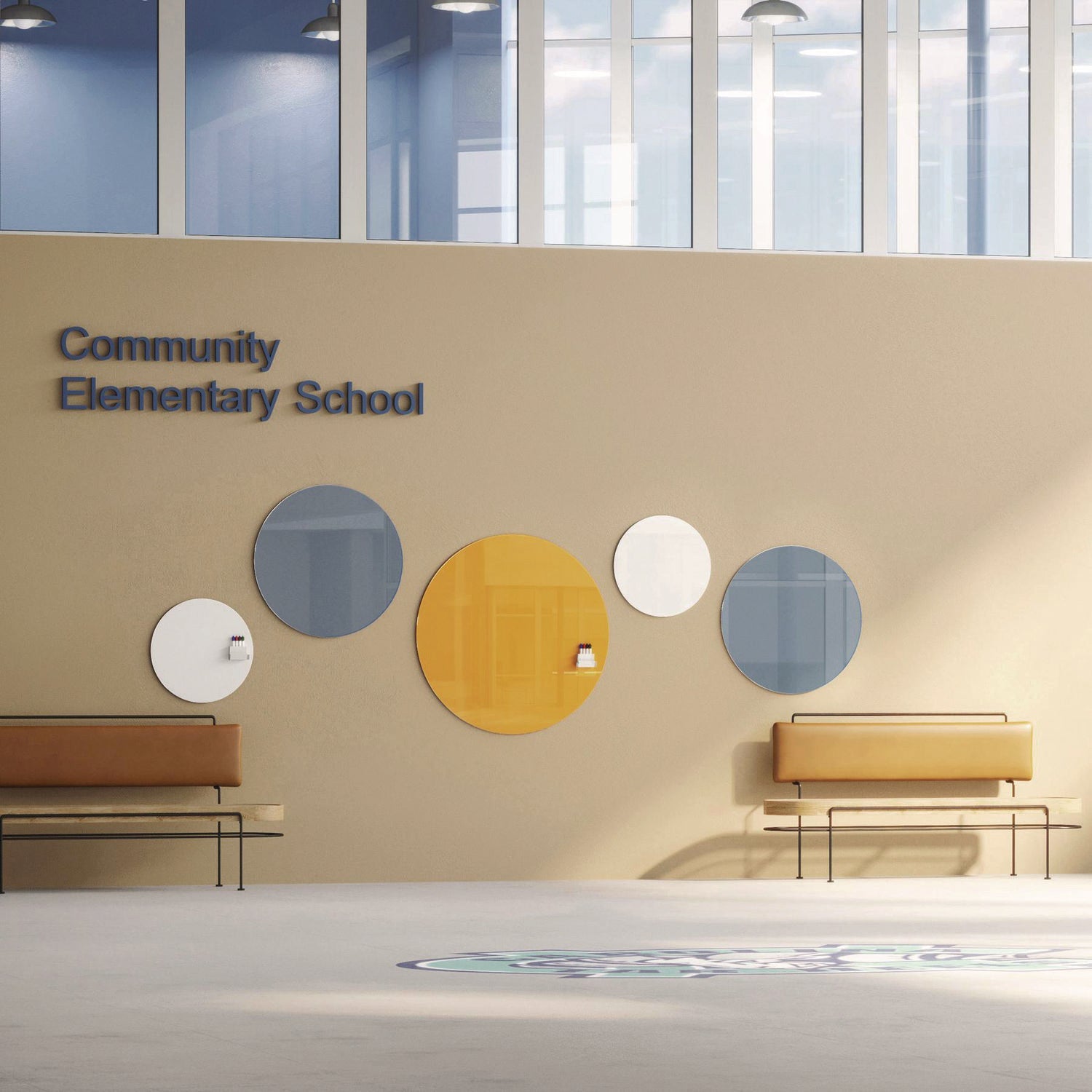 ghent-coda-low-profile-circular-non-magnetic-glassboard-36-x-36-denim-surface-ghecdagn36dm_4