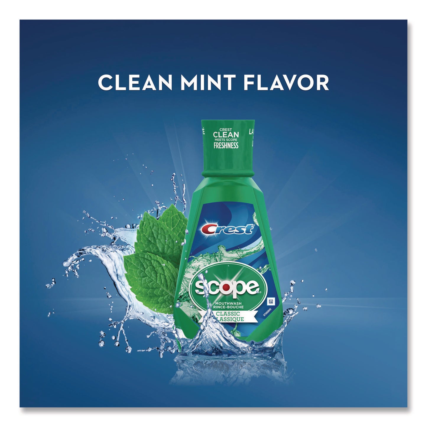 Crest® Plus Scope Classic Mouthwash, Classic Mint Flavor, 36 mL Bottle, 52/Carton (PGC95658)