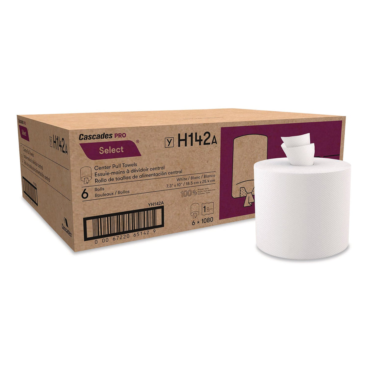Cascade Proselect Mult Cascades PRO Select Center-Pull Paper Towels, 2-Ply, 7.31 x 10, White ...