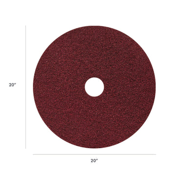 americo-r-black-diamond-400-heavy-duty-cleaning-pad-20-diameter-400-grit-black-red-2-carton-am7442120_2