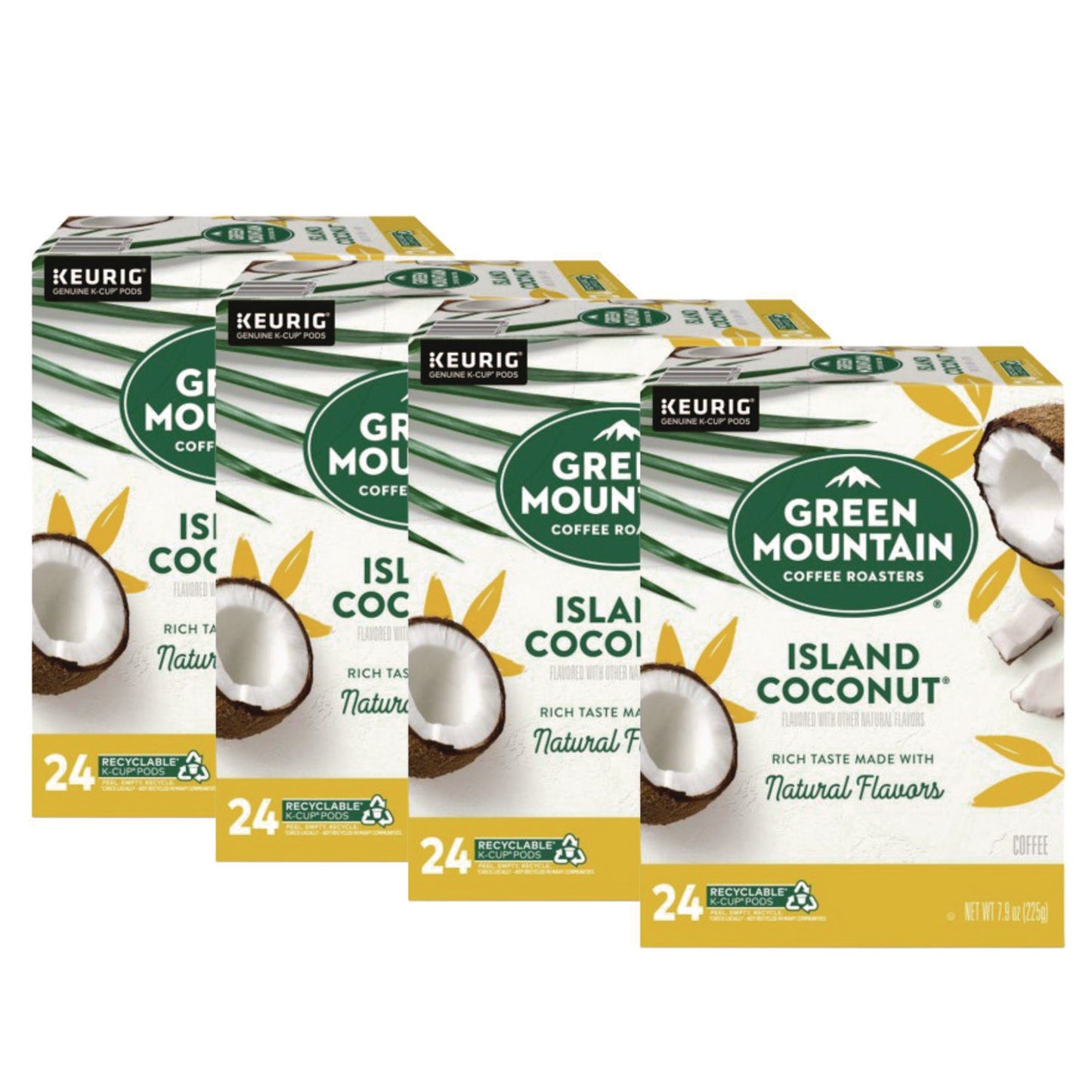 Green Mountain Coffee® Island Coconut Coffee K-Cup Pods, 96/Carton (GMT6720CT)