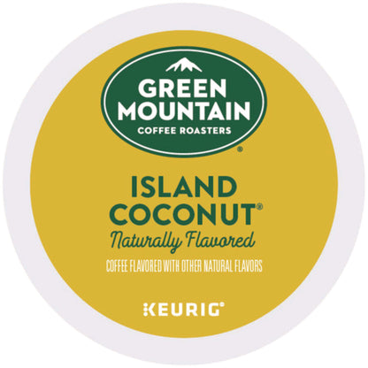Green Mountain Coffee® Island Coconut Coffee K-Cup Pods, 96/Carton (GMT6720CT)