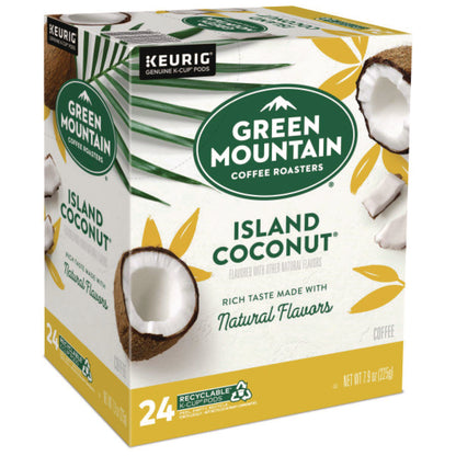 Green Mountain Coffee® Island Coconut Coffee K-Cup Pods, 96/Carton (GMT6720CT)