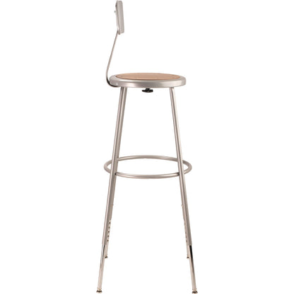 nps-r-6200-series-height-adjustable-heavy-duty-steel-stool-with-backrest-32-to-39-seat-height-brown-seat-gray-back-base-nps6230hb_2