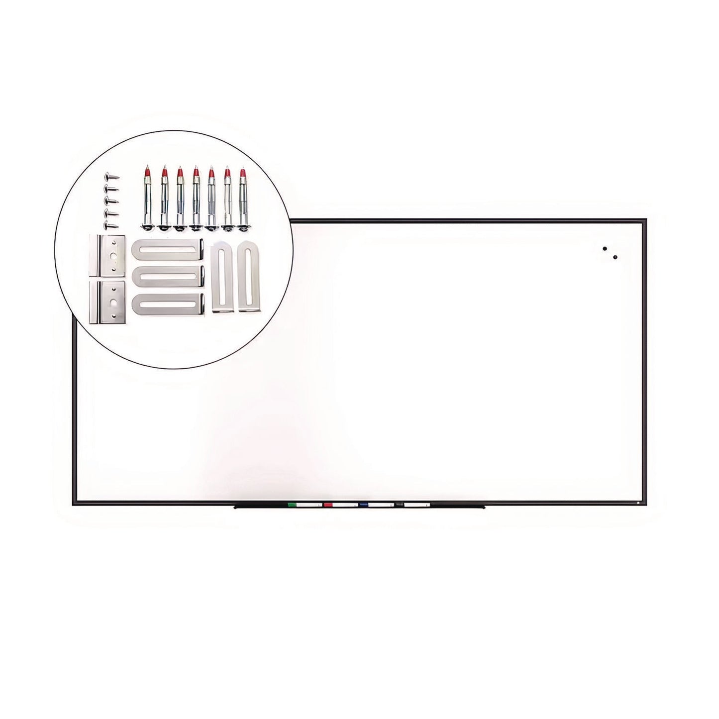tru-red-magnetic-steel-dry-erase-board-48-x-96-white-surface-black-aluminum-frame-tudtr61183_3