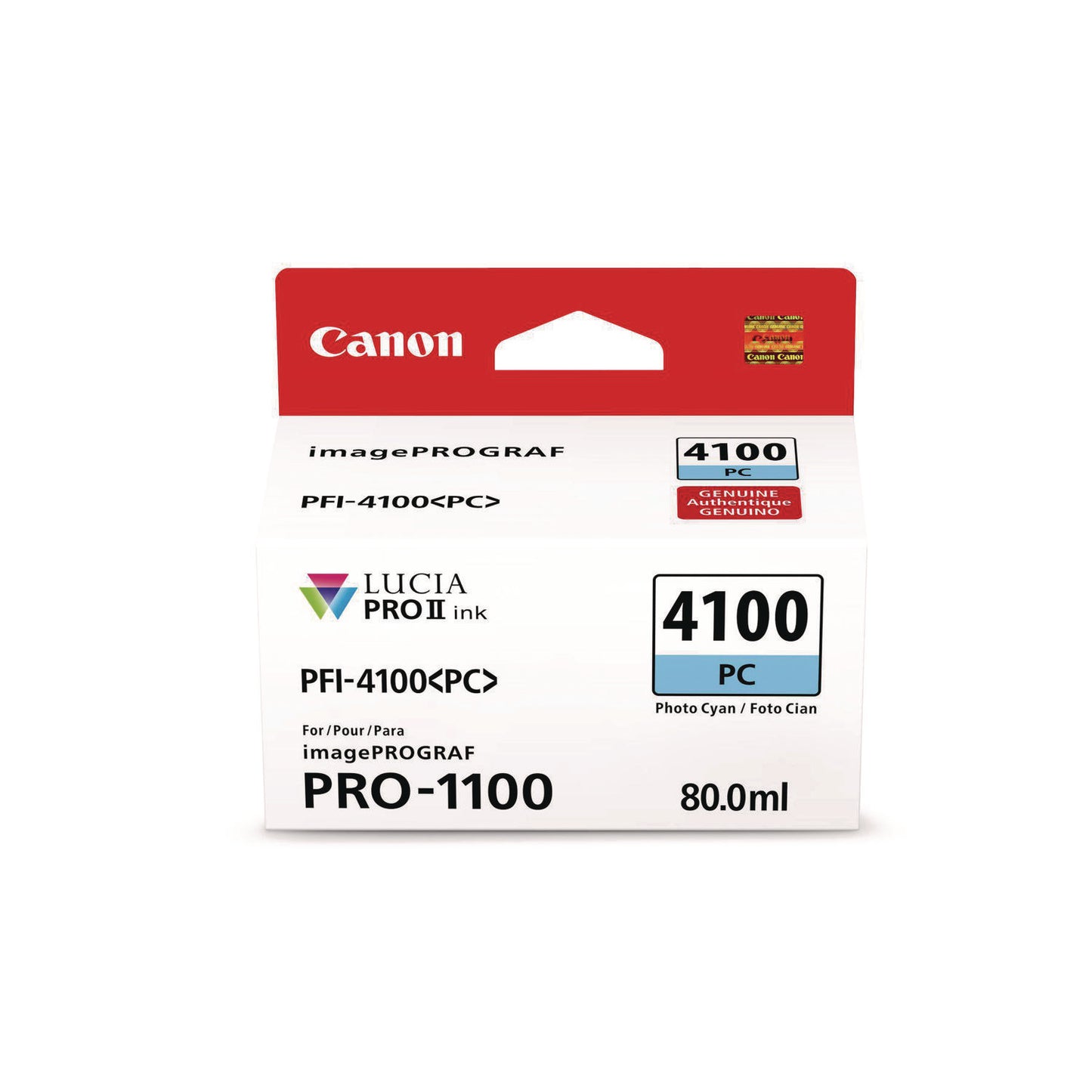 Canon® 6781C002AA (PFI-4100) High-Yield Ink, Photo Cyan (CNM6781C002AA)