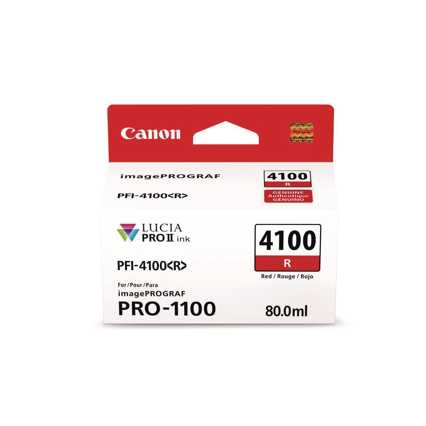 Canon® 6785C002AA (PFI-4100) High-Yield Ink, Red (CNM6785C002AA)