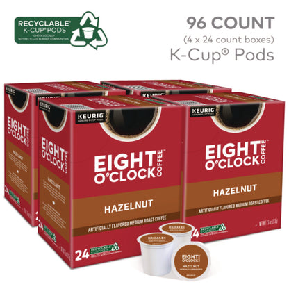 Eight O'Clock Hazelnut Coffee K-Cups, 96/Carton (GMT6406CT)