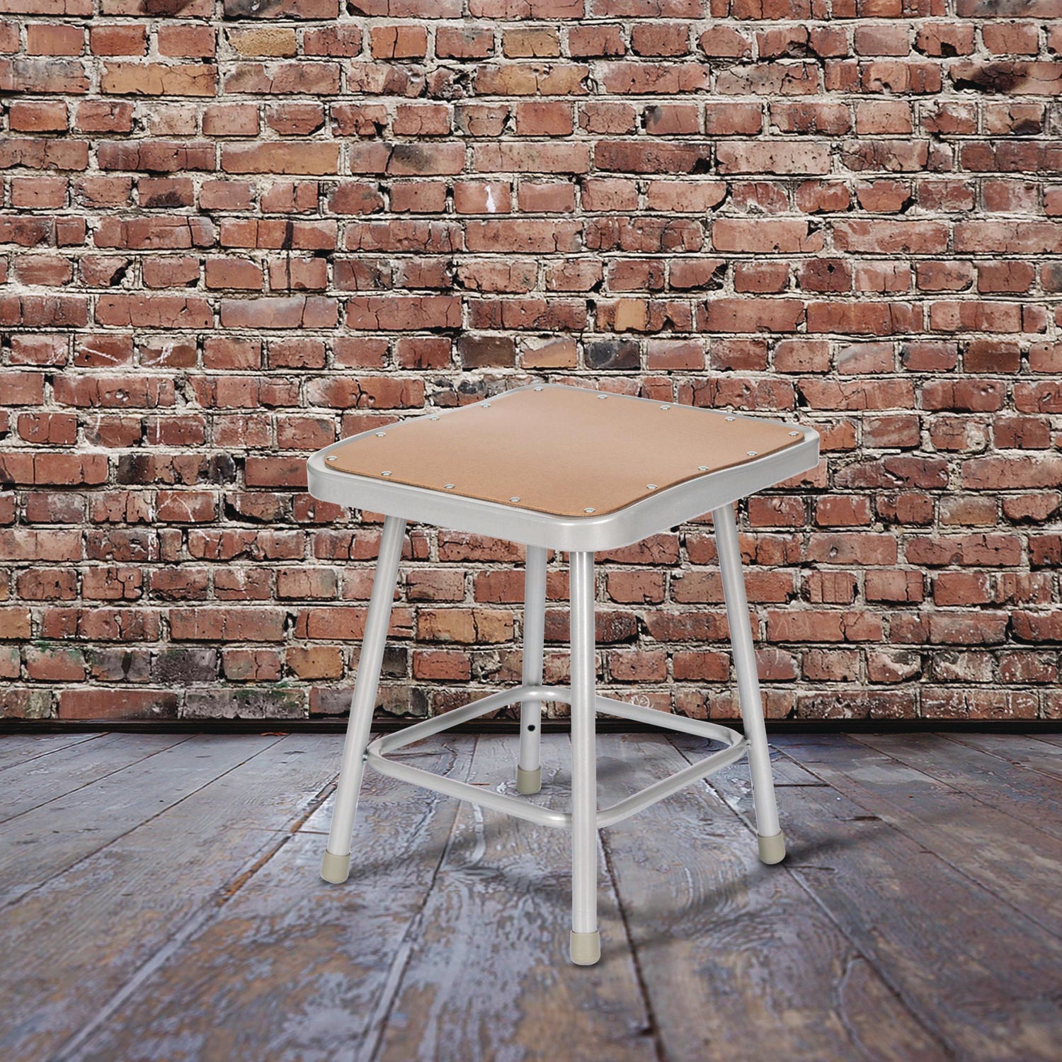 nps-r-6300-series-heavy-duty-square-seat-steel-stool-backless-supports-up-to-500-lb-17-5-seat-height-brown-seat-gray-base-nps6318_3