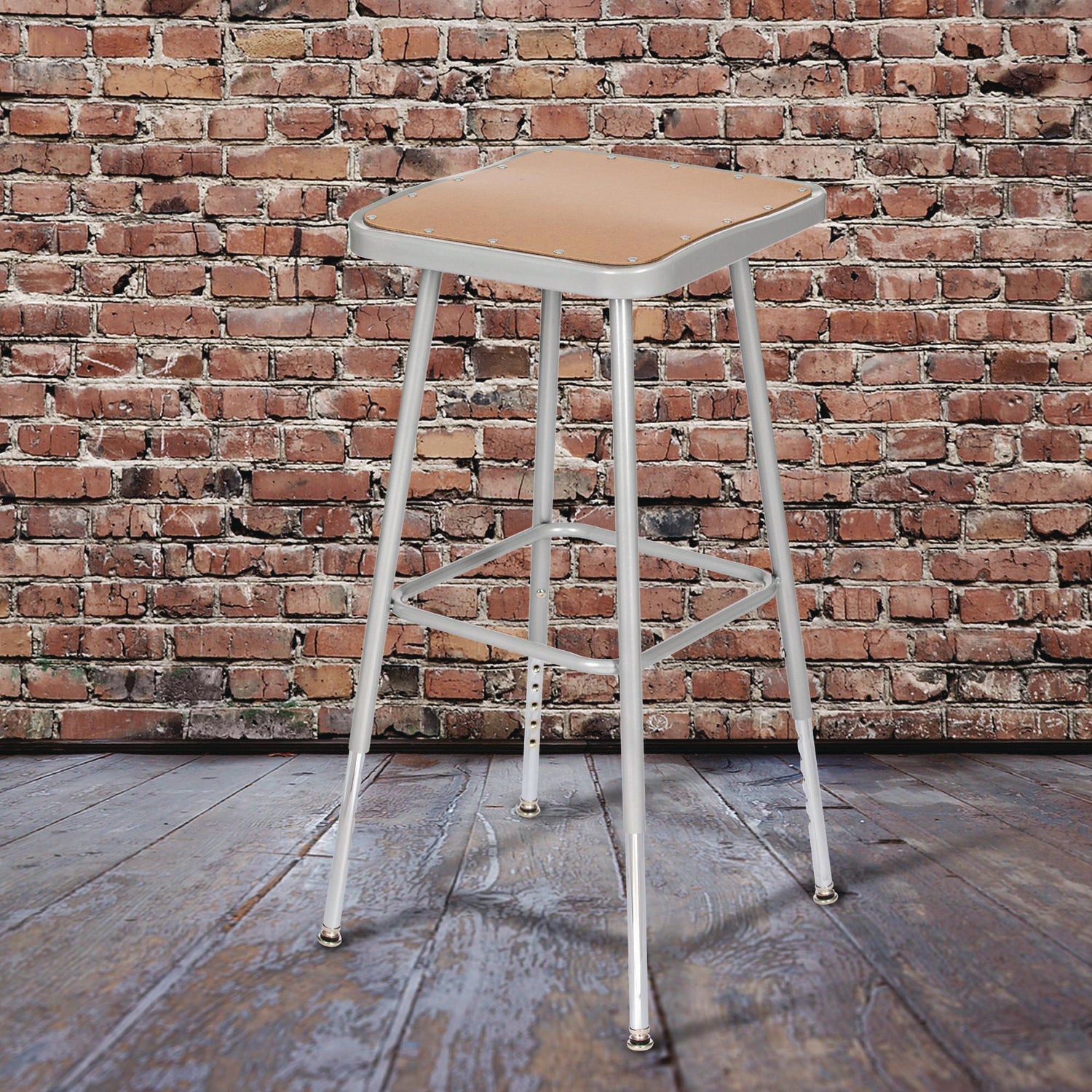 nps-r-6300-series-height-adjust-heavy-duty-square-seat-steel-stool-backless-500lb-23-75-to-31-75-height-brown-seat-gray-base-nps6324h_3