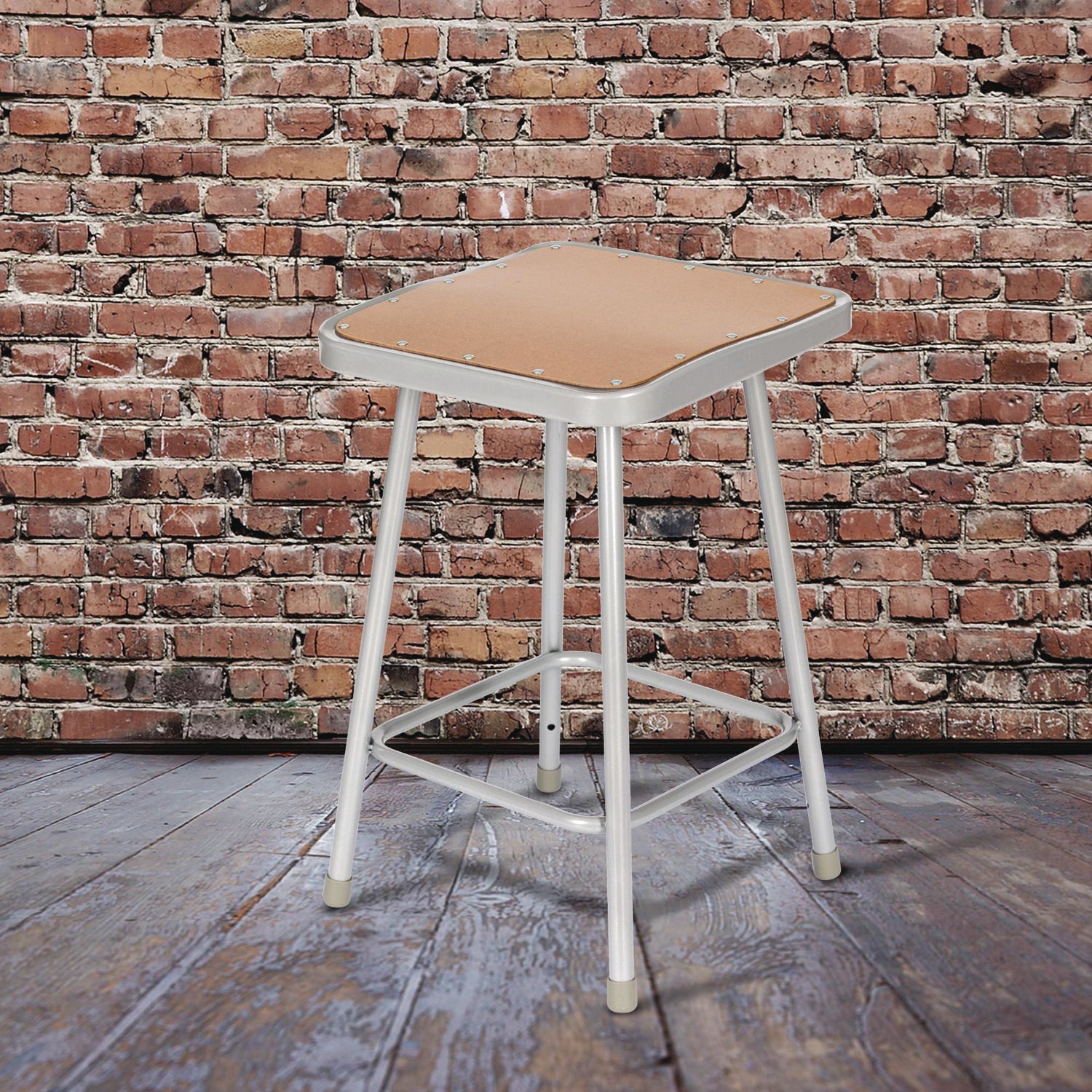 nps-r-6300-series-heavy-duty-square-seat-steel-stool-backless-supports-up-to-500-lb-23-25-seat-height-brown-seat-gray-base-nps6324_4