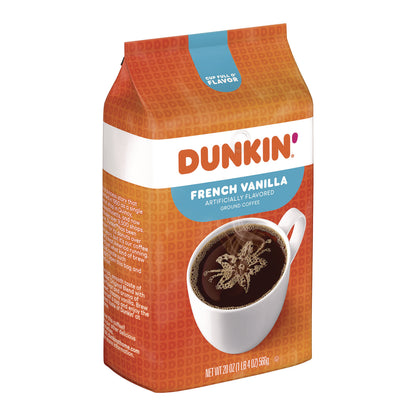 Dunkin'® French Vanilla Coffee, 18 oz Bag (FOL00680)