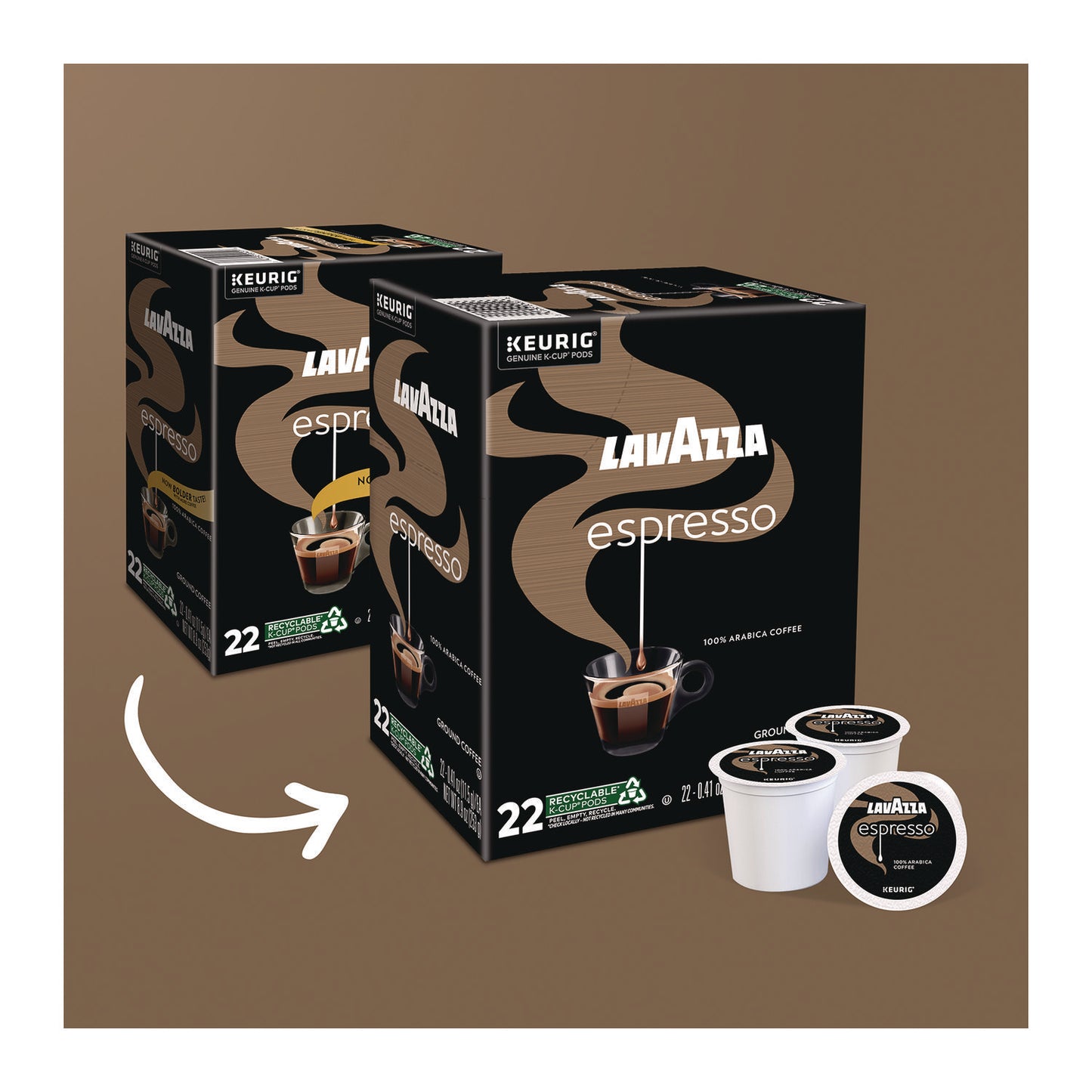 Lavazza Perfetto Espresso Coffee K-Cups, 22/Box (LAV6000)