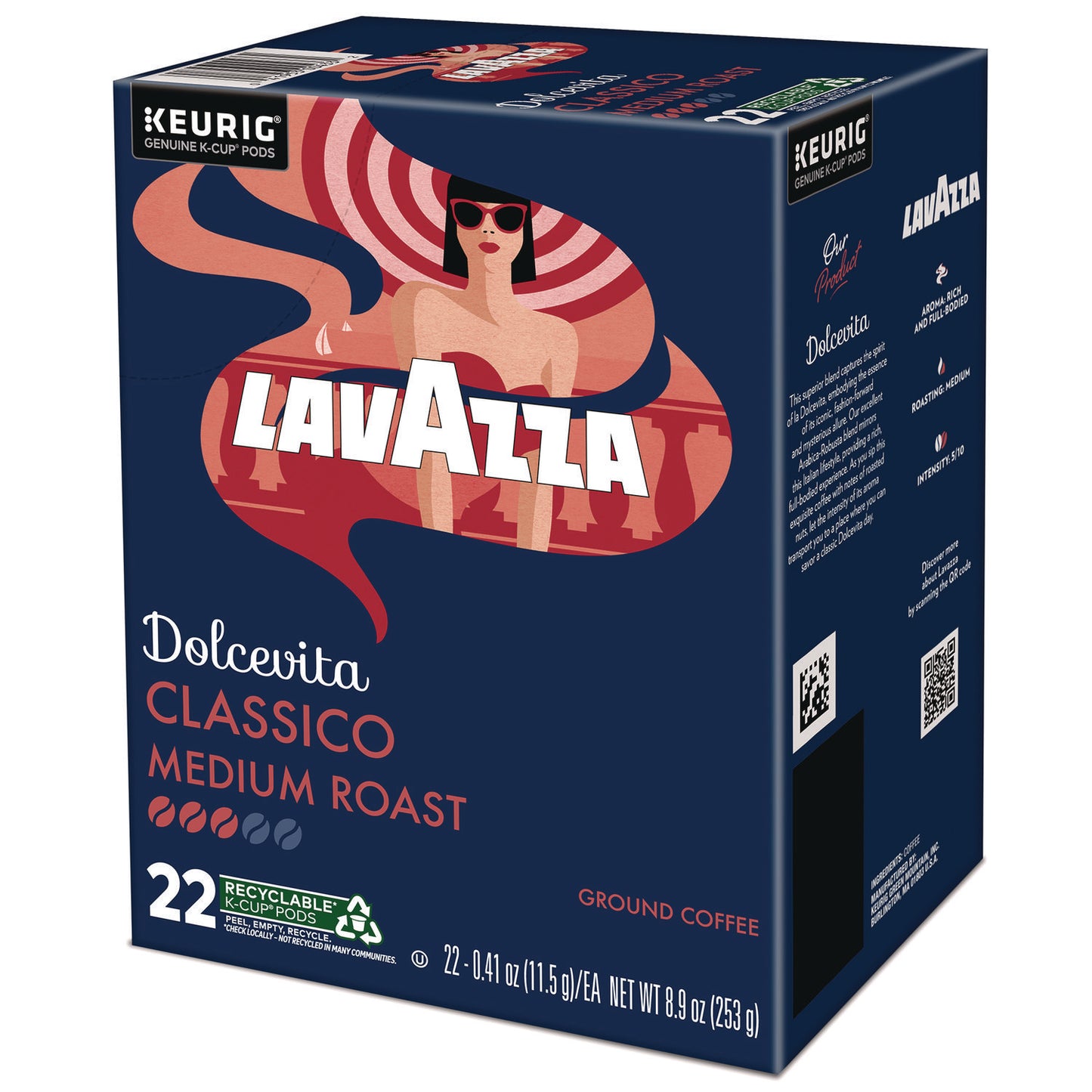 Lavazza Classico Coffee K-Cups, 22/Box (LAV6001)