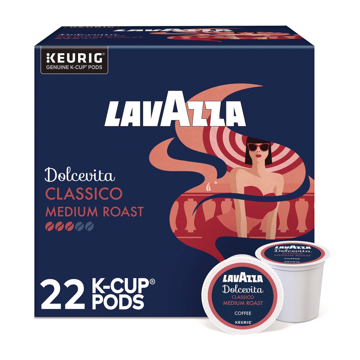 Lavazza Classico Coffee K-Cups, 22/Box (LAV6001)