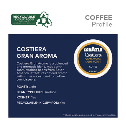 Lavazza Gran Aroma Coffee K-Cups, 22/Box (LAV6002)