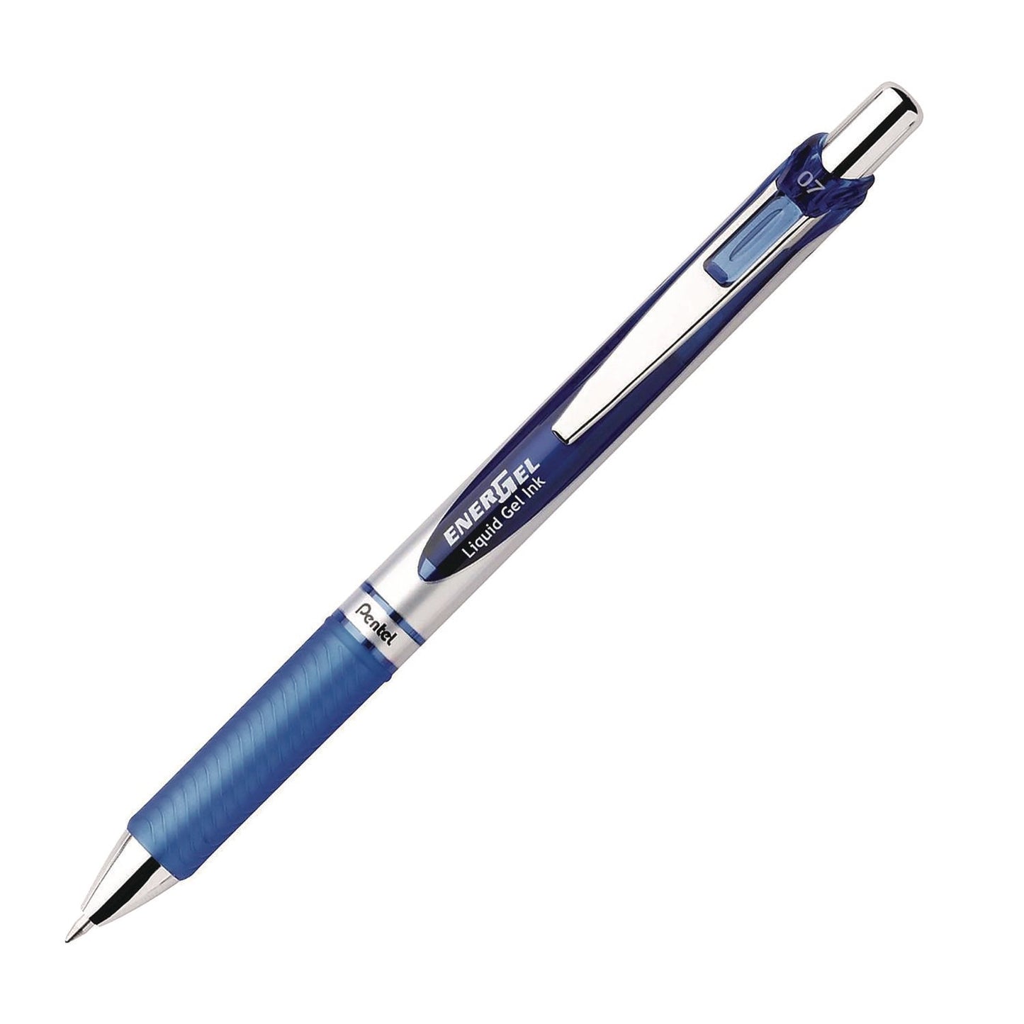 pentel-r-energel-rtx-gel-pen-retractable-medium-0-7-mm-blue-ink-blue-silver-barrel-3-pack-penbl77bp3c_2
