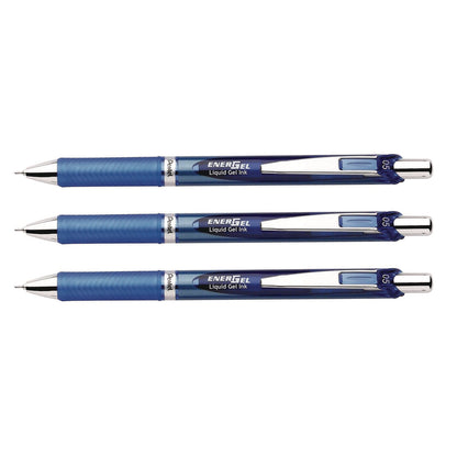 pentel-r-energel-rtx-deluxe-gel-pen-retractable-fine-0-5-mm-blue-ink-blue-silver-barrel-3-pack-penbln75bp3c_3