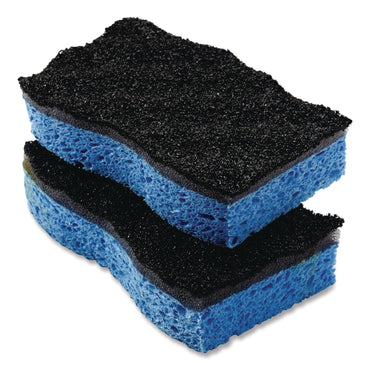 o-cedar-r-scrunge-heavy-duty-sponge-2-63-x-4-25-1-thick-black-blue-2-pack-8-packs-carton-fhd148377ct_2