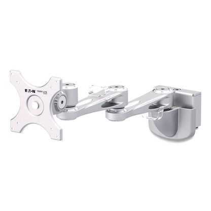 tripp-lite-by-eaton-dual-extension-monitor-mount-for-slat-wall-system-for-32-tvs-4-9w-x-4-7d-x-20-5h-silver-supports-22-lb-trpdmsw1332ltaa_1