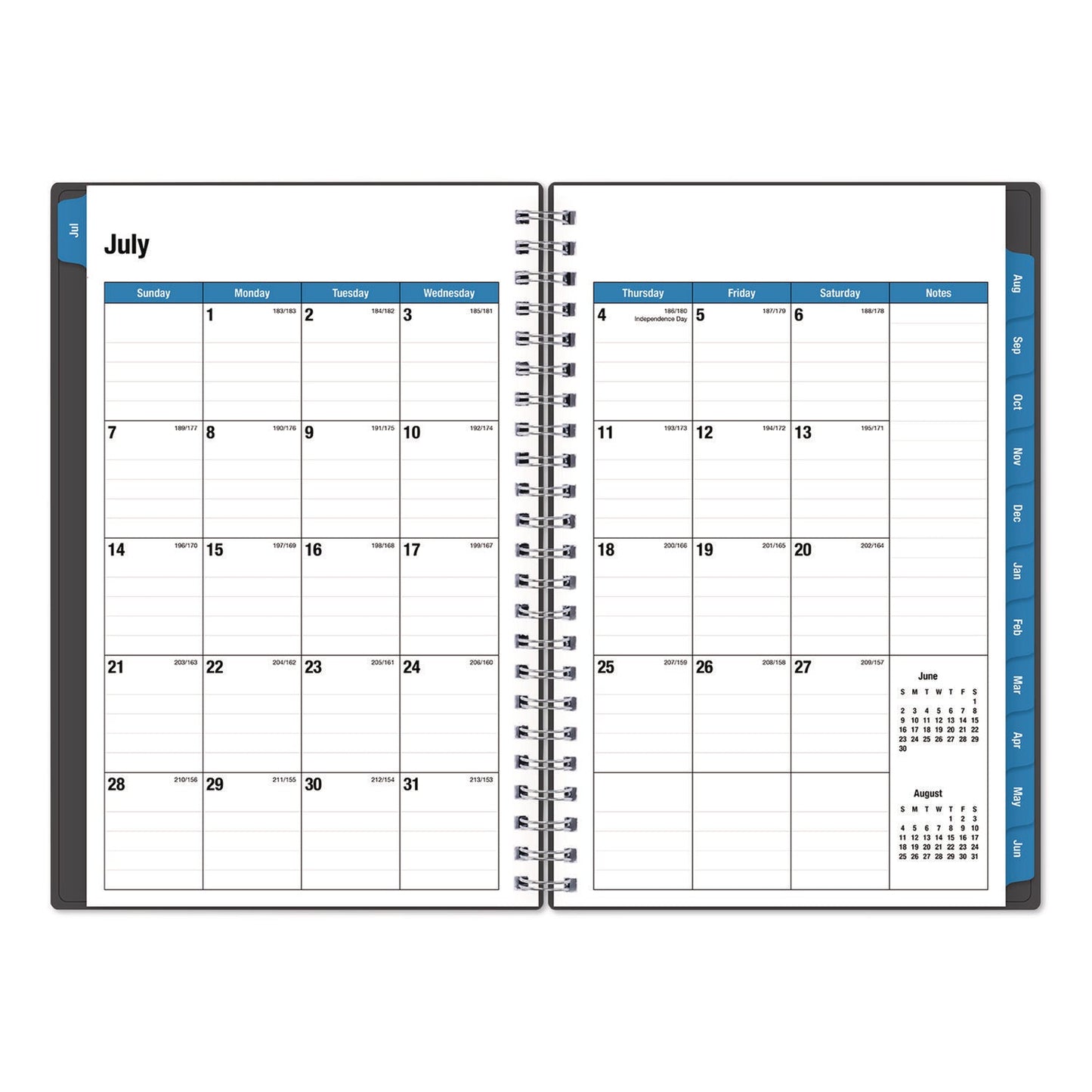 blue-sky-r-collegiate-academic-year-weekly-monthly-planner-8-x-5-charcoal-gray-cover-12-month-july-2024-to-june-2025-bls100139a25_3