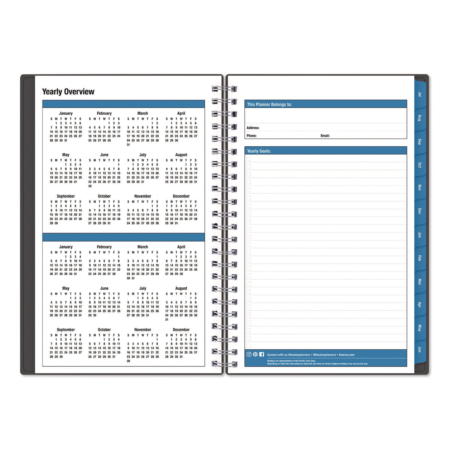 blue-sky-r-collegiate-academic-year-weekly-monthly-planner-8-x-5-charcoal-gray-cover-12-month-july-2024-to-june-2025-bls100139a25_4