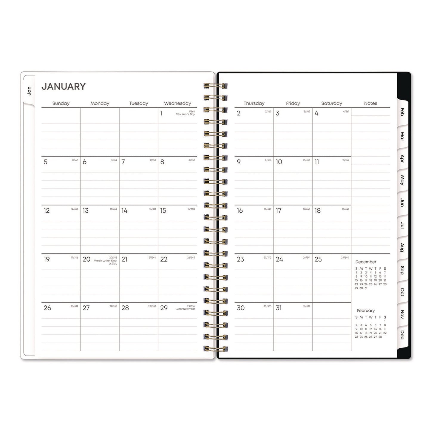 blue-sky-r-nevaeh-weekly-monthly-planner-wildflowers-artwork-8-x-5-multicolor-black-cover-12-month-jan-to-dec-2025-bls14394625_3