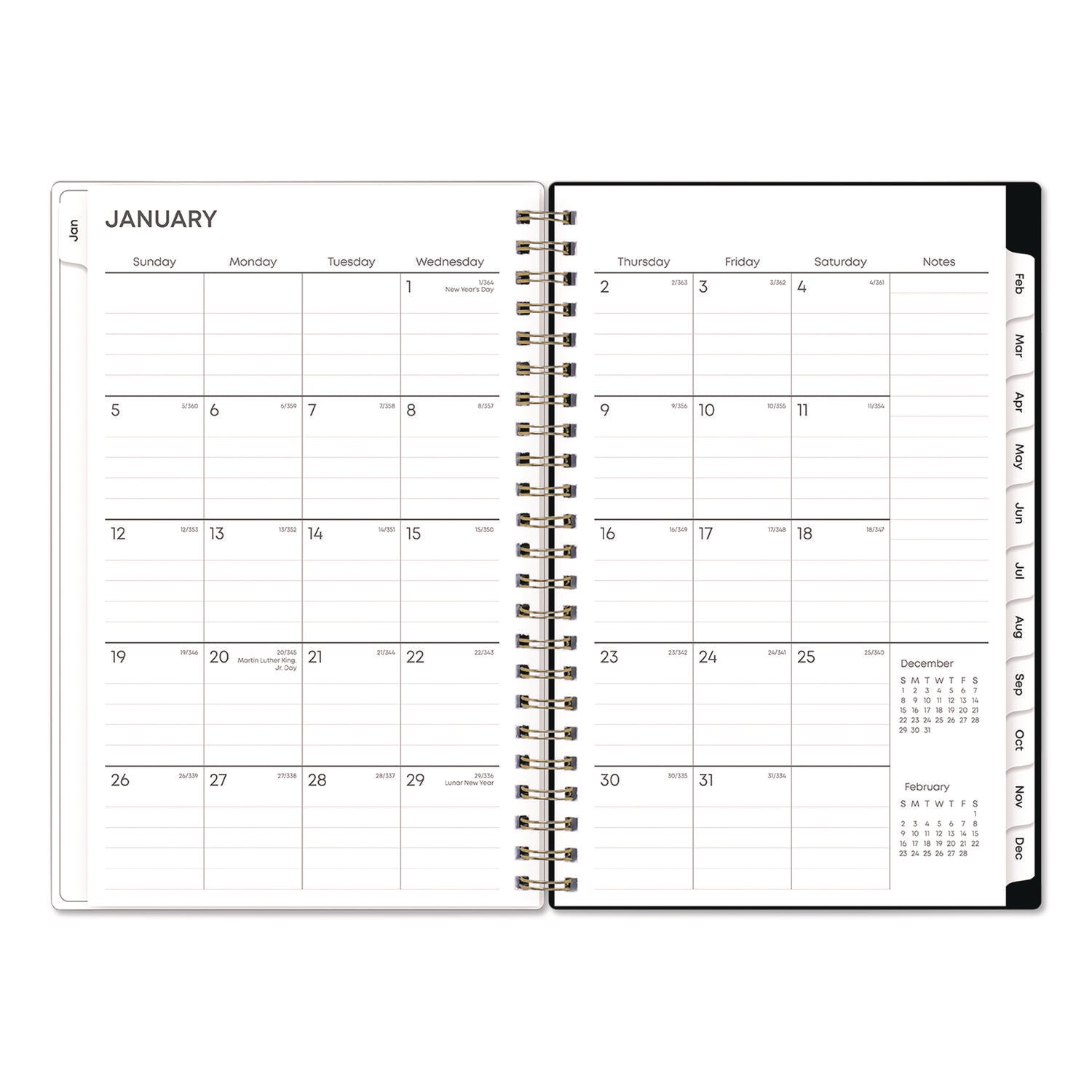 blue-sky-r-nevaeh-weekly-monthly-planner-wildflowers-artwork-8-x-5-multicolor-black-cover-12-month-jan-to-dec-2025-bls14394625_3