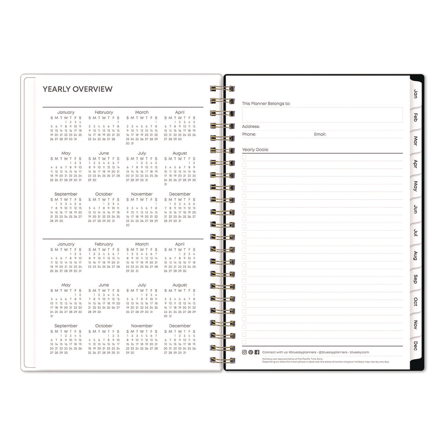 blue-sky-r-nevaeh-weekly-monthly-planner-wildflowers-artwork-8-x-5-multicolor-black-cover-12-month-jan-to-dec-2025-bls14394625_4