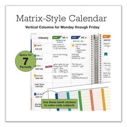 global-printed-products-deluxe-teachers-academic-planner-weekly-monthly-seven-class-period-per-two-page-spread-11-x-8-5-multicolor-rainbow-cover-gpudtp0001u22s_4