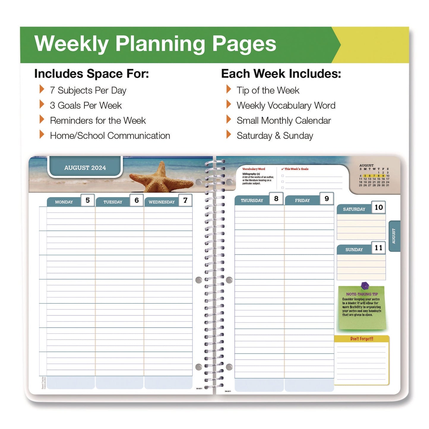 global-printed-products-chalkboard-doodles-weekly-monthly-student-planner-academic-artwork-11-x-8-5-multicolor-cover-11-month-aug-2024-june-2025-gpusc24sm8511s_3