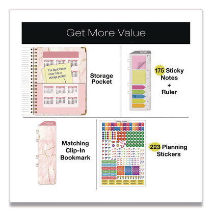 global-printed-products-marble-weekly-monthly-planner-11-x-8-5-pink-marble-gold-cover-14-month-nov-2024-to-dec-2025-gpuspls25851101_7