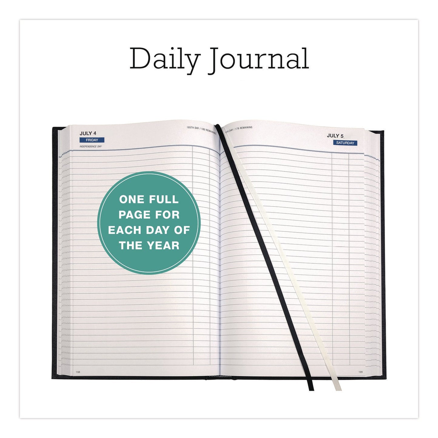 global-printed-products-classic-hardbound-daily-planner-12-5-x-8-black-gold-cover-12-month-jan-to-dec-2025-gpusplssdcy25bk_2