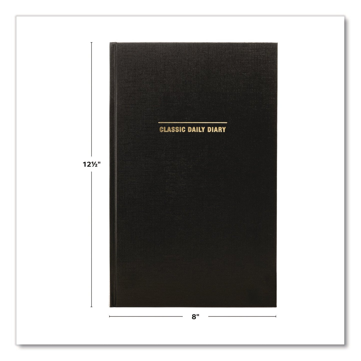 global-printed-products-classic-hardbound-daily-planner-12-5-x-8-black-gold-cover-12-month-jan-to-dec-2025-gpusplssdcy25bk_5