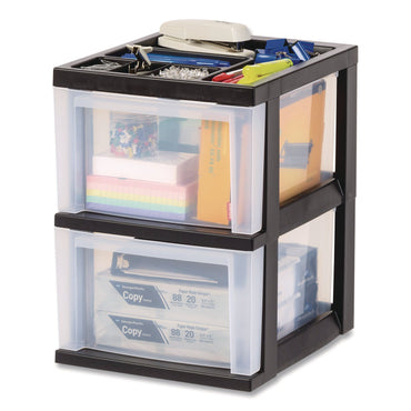 iris-2-compartment-desktop-stackable-storage-drawer-12-17-x-14-33-x-16-77-black-translucent-white-irs116352_2