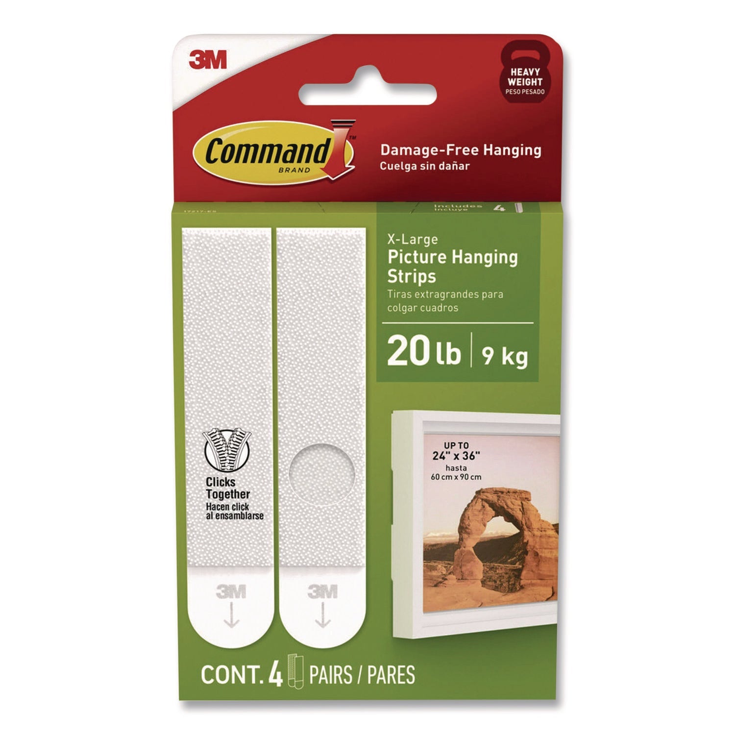 command-picture-hanging-strips-x-large-removable-holds-up-to-20-lbs-per-4-pairs-0-88-x-4-38-white-4-pairs-pack-mmm17217es_1