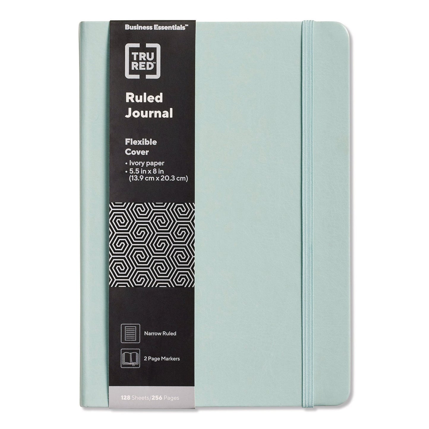 tru-red-flexible-cover-business-journal-1-subject-narrow-rule-sage-cover-128-5-5-x-8-sheets-tudtr61955_1