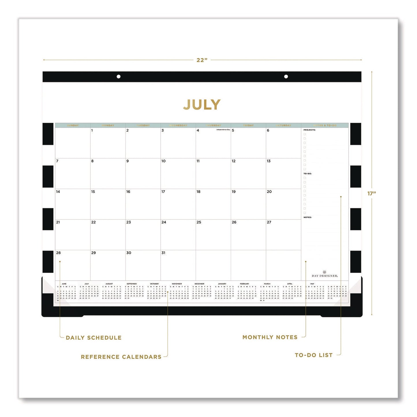 blue-sky-r-day-designer-rugby-stripe-academic-year-desk-pad-calendar-22-x-17-white-black-sheets-12-month-july-to-june-2024-to-2025-bls138443a25_2