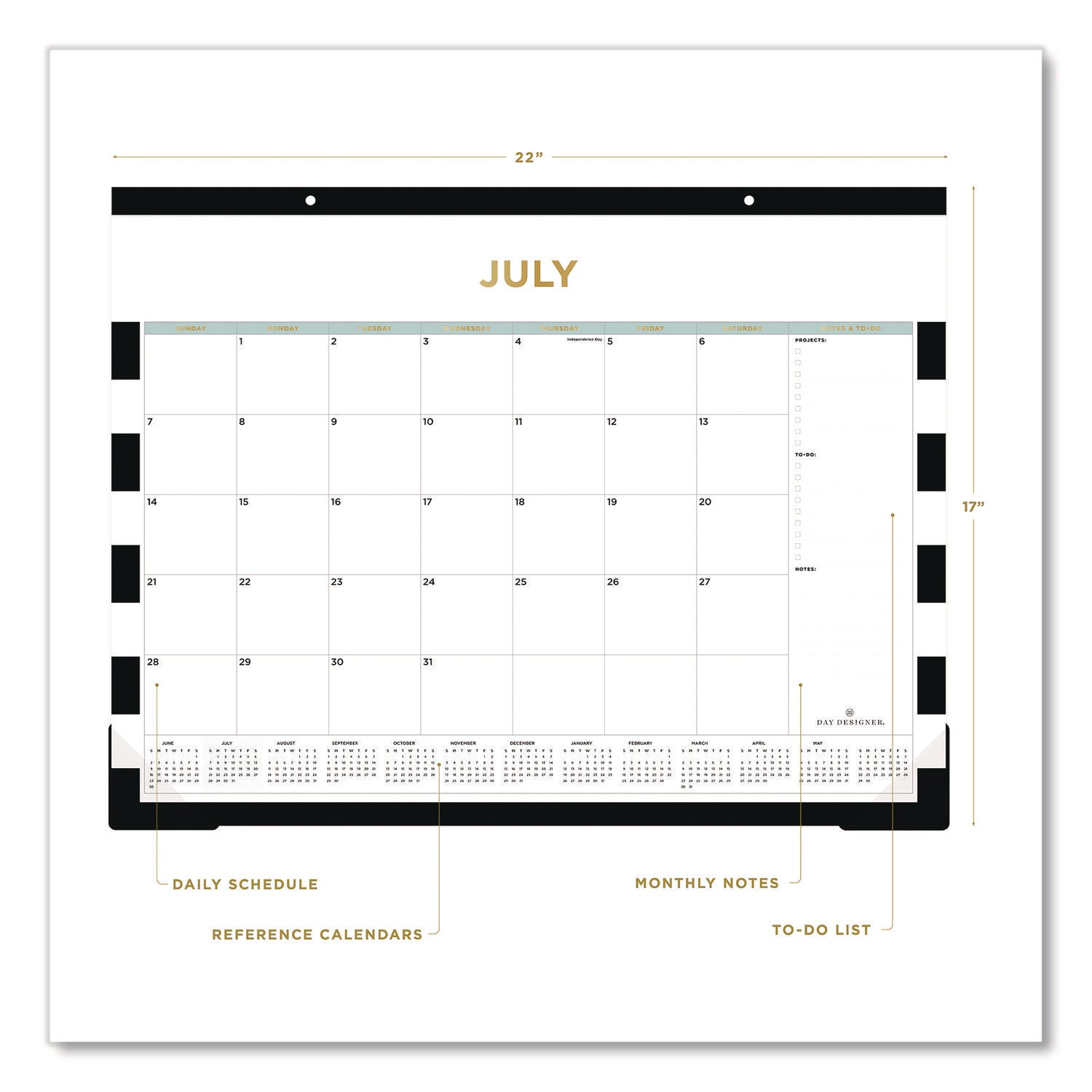 blue-sky-r-day-designer-rugby-stripe-academic-year-desk-pad-calendar-22-x-17-white-black-sheets-12-month-july-to-june-2024-to-2025-bls138443a25_2