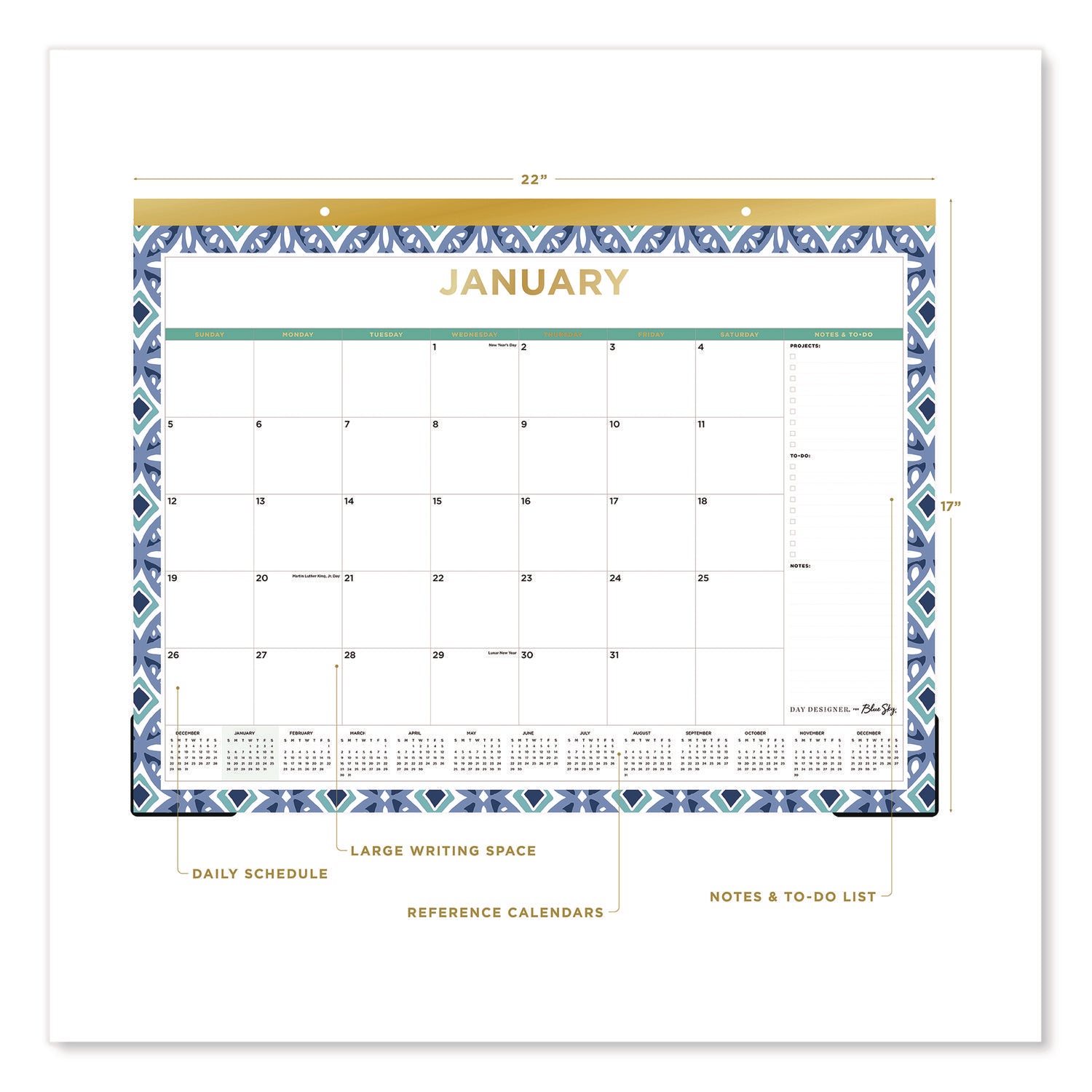 blue-sky-r-tile-desk-pad-calendar-geometric-artwork-22-x-17-white-sheets-gold-headband-clear-corners-12-month-jan-to-dec-2025-bls13369425_2