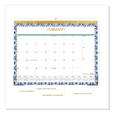blue-sky-r-tile-desk-pad-calendar-geometric-artwork-22-x-17-white-sheets-gold-headband-clear-corners-12-month-jan-to-dec-2025-bls13369425_2