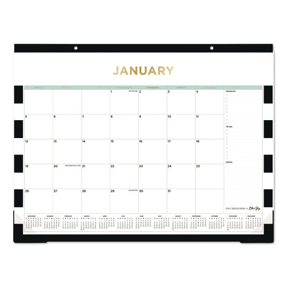 blue-sky-r-day-designer-rugby-stripe-desk-pad-calendar-22-x-17-white-black-sheets-12-month-jan-to-dec-2025-bls14389525_1