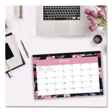 blue-sky-r-mimi-pink-desk-pad-calendar-floral-artwork-17-x-11-white-pink-black-sheets-black-headband-12-month-jan-to-dec-2025-bls14862625_2