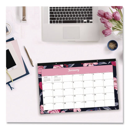 blue-sky-r-mimi-pink-desk-pad-calendar-floral-artwork-17-x-11-white-pink-black-sheets-black-headband-12-month-jan-to-dec-2025-bls14862625_2