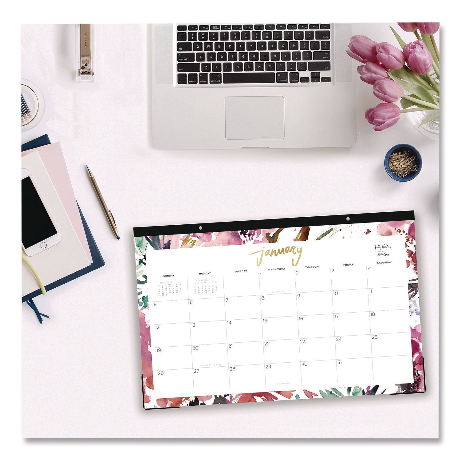 blue-sky-r-kelly-ventura-magenta-bloom-desk-pad-calendar-floral-artwork-17-x-11-white-multicolor-sheets-12-month-jan-to-dec-2025-bls14905725_3