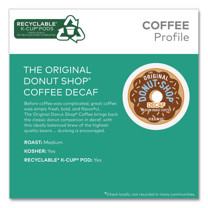 The Original Donut Shop® Decaf Coffee K-Cups, 0.39 oz, 22/Box (DIE60224101)